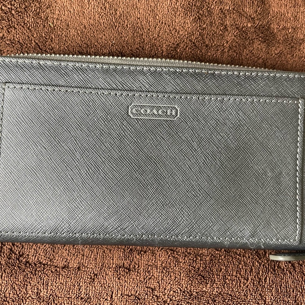 Coach Long Zip Around Wallet Like New
